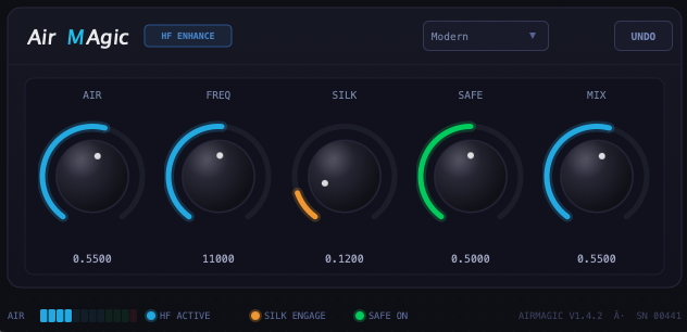 AirMAgic 2 Plugin Screenshot