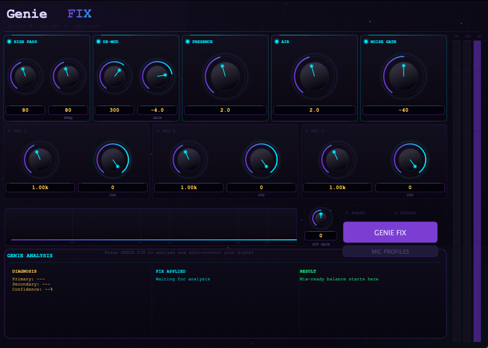 GenieFIX Plugin Screenshot